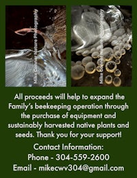 a flyer for the family's beekeeping operation